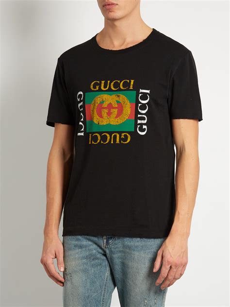 black gucci shirt|authentic gucci t shirt men.